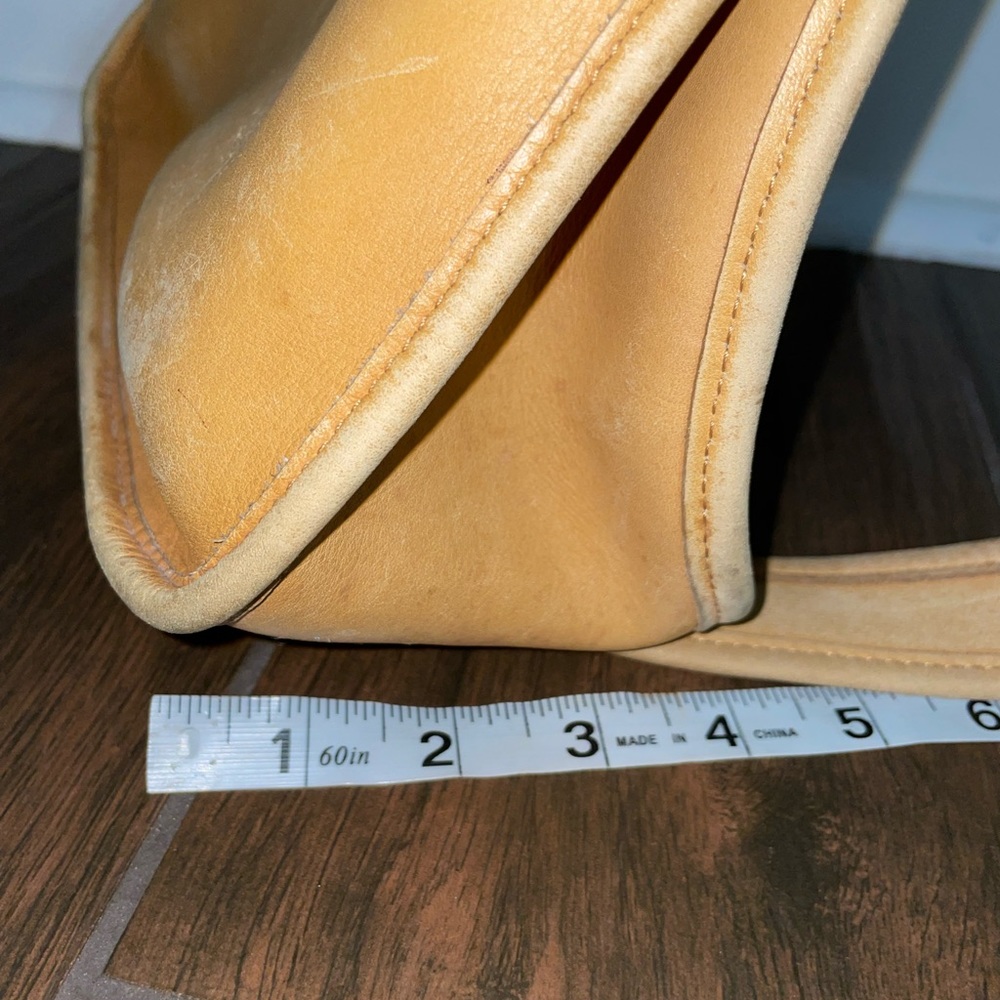 Vintage COACH #9966 Legacy 90S Y2K Saddle Bag Natural Feet hobo full grain - Picture 16 of 17
